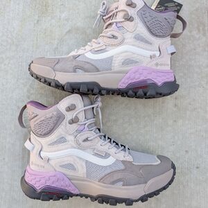 Nwt Vans Crestline MTE Gore Tex Hiking Trail Boots Waterproof Grey Purple